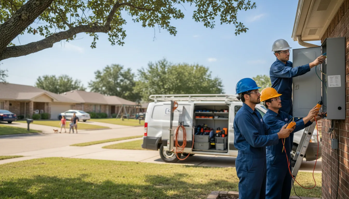 Certified electrician providing emergency electrical services in Ranburne, AL